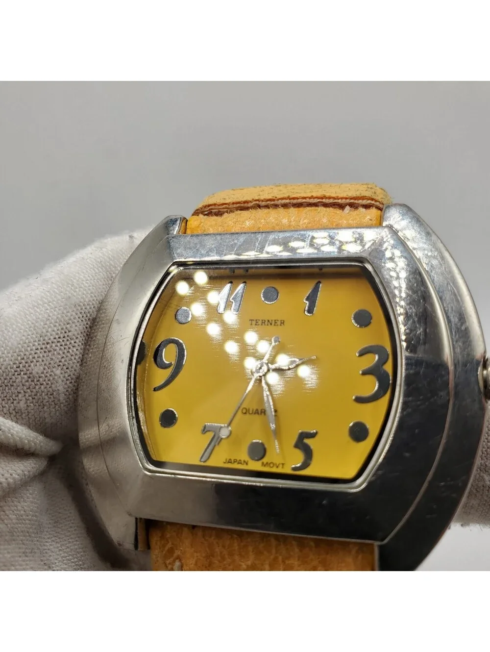 Bijoux Terner Yellow K-10397 Watch 46mm New Battery